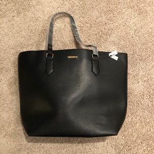 WHBM Reversible Black Tote